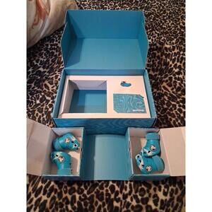 BARK Crocs Limited Edition Dog Booties Blue New in Box Size Small